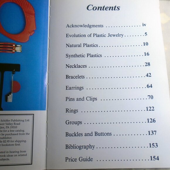 Vintage Plastic Jewelry Book for Researching History & Information - Schiffer - Picture 5 of 9